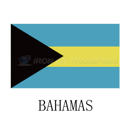 Bahamas flag Iron-on Stickers (Heat Transfers)NO.1822